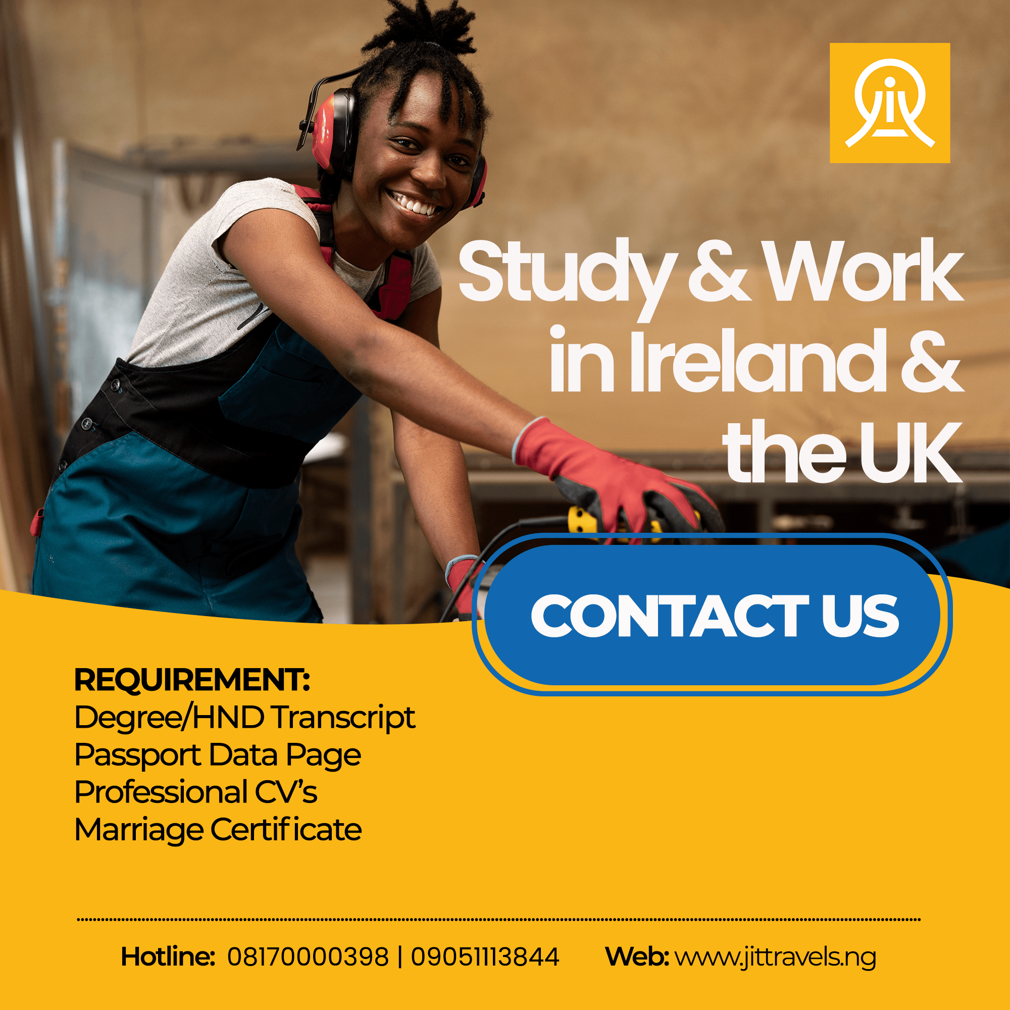 Study and work in Ireland and the UK